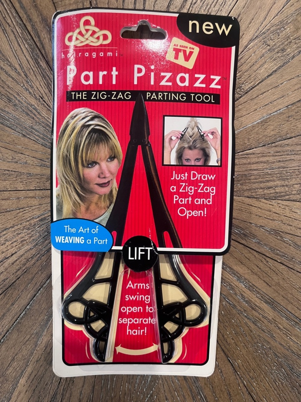 Part Pizazz Zig Zag Part Kit Hairstyle Tool Vintage Y2K Hairagami NEW